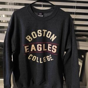 MV Sport Men's Dark Gray Boston Eagles College Crewneck Sweatshirt